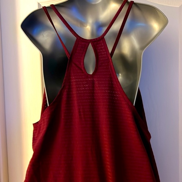 AVIA TANK TOP AND SHORTS 2X WORKOUT CLOTHING BURGUNDY - Picture 3 of 8